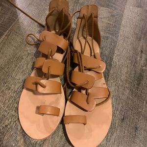 Lace up sandals